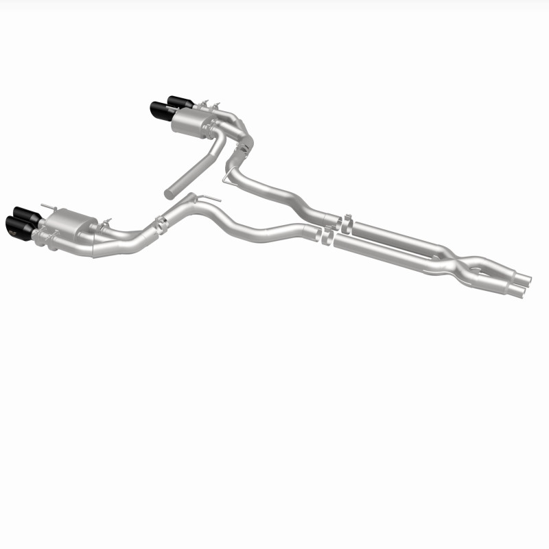 Ford Mustang Performance Exhaust - Rear - Magnaflow - NEO Series Cat-Back - Black Chrome - `18-`23