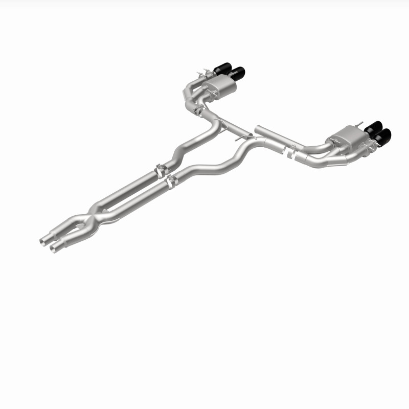 Ford Mustang Performance Exhaust - Rear - Magnaflow - NEO Series Cat-Back - Black Chrome - `18-`23