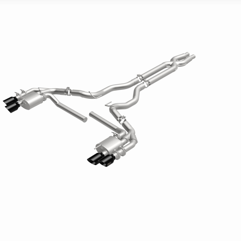 Ford Mustang Performance Exhaust - Rear - Magnaflow - NEO Series Cat-Back - Black Chrome - `18-`23