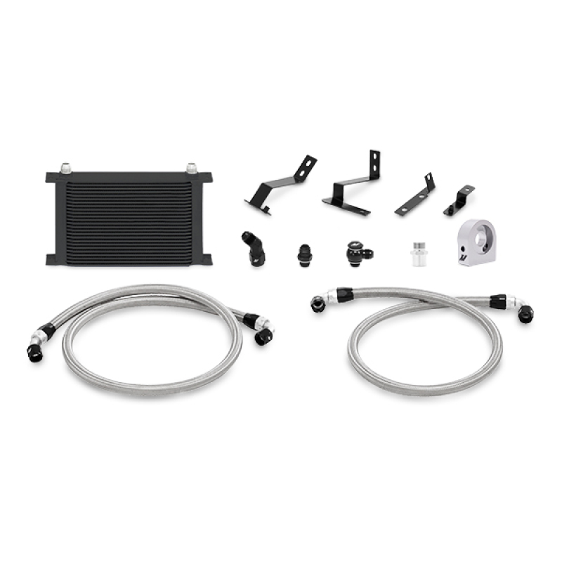 Chevrolet Camaro SS Oil Cooler Kit - Mishimoto - 25-Row Stacked Plate - Black - `16-`17