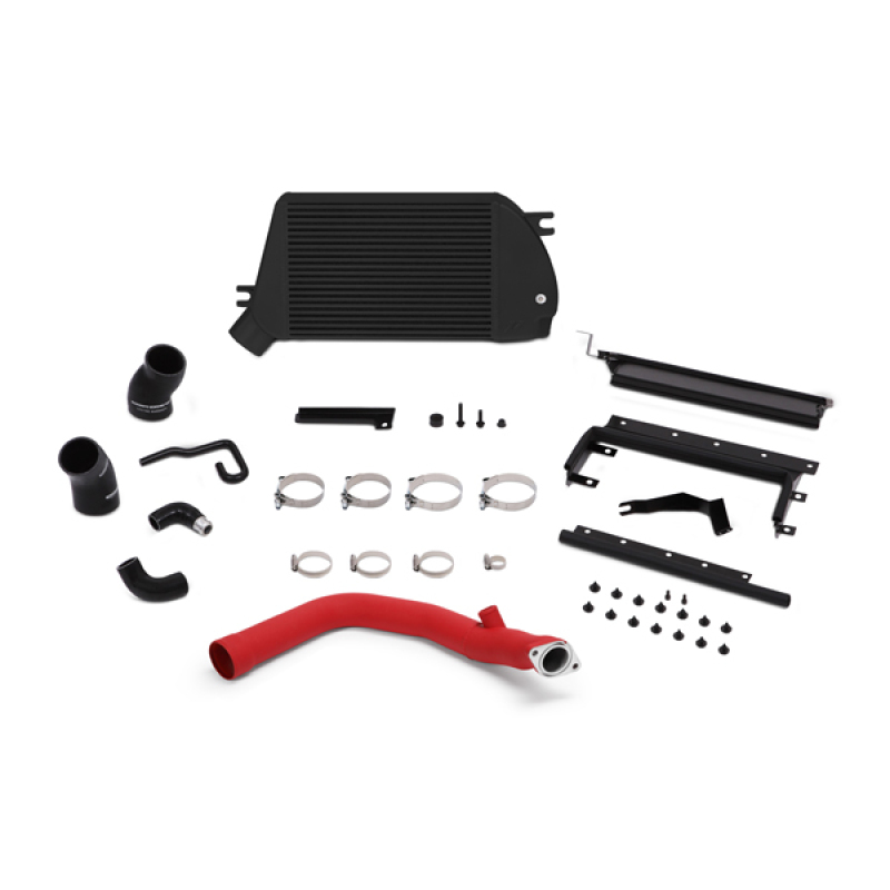 Subaru WRX Intercooler Kit - Mishimoto - Top-Mount - Powder Coated Black & Wrinkle Red - `15-`21