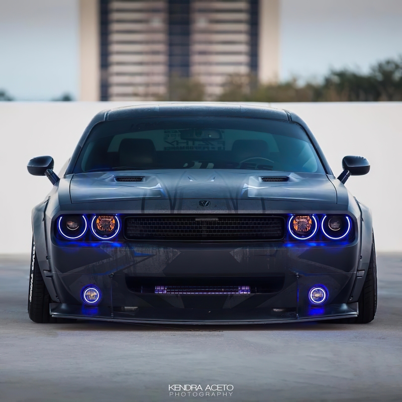 Dodge Challenger Surface Mount Halo Kits - Headlight & Fog Light - ORACLE Lighting - Dynamic ColorSHIFT - `08-`14