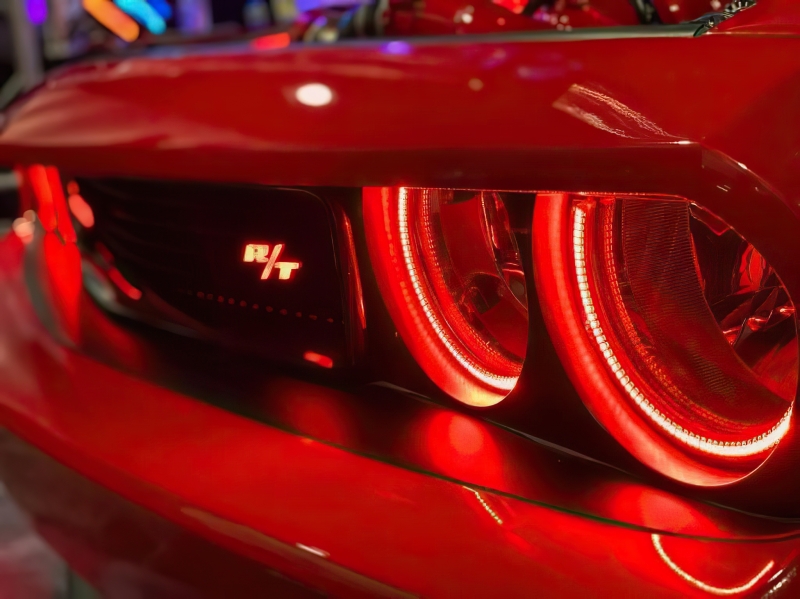 Dodge Challenger Surface Mount Halo Kits - Headlight & Fog Light - ORACLE Lighting - Dynamic ColorSHIFT - `08-`14