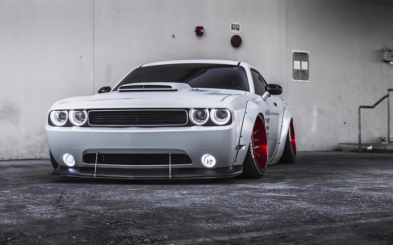 Dodge Challenger Surface Mount Halo Kits - Headlight & Fog Light - ORACLE Lighting - Dynamic ColorSHIFT - `08-`14
