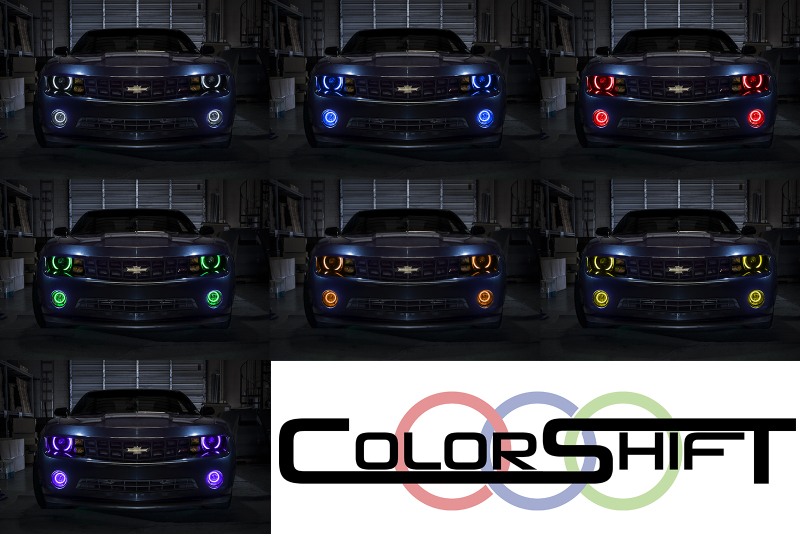 Chevrolet Camaro RS Headlight Halo Kit - ORACLE Lighting - ColorSHIFT Halo Kit with RF Controller - ColorSHIFT - `10-`13