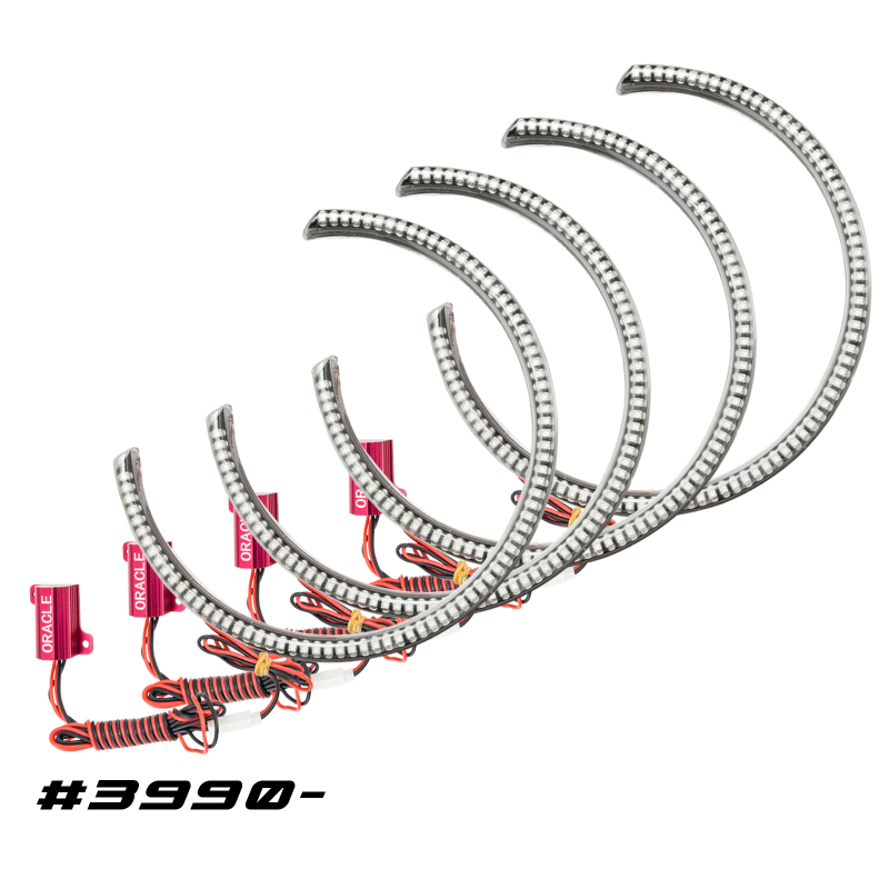 Dodge Challenger Headlight Halo Kit - ORACLE Lighting - LED Waterproof - Red - `15-`21