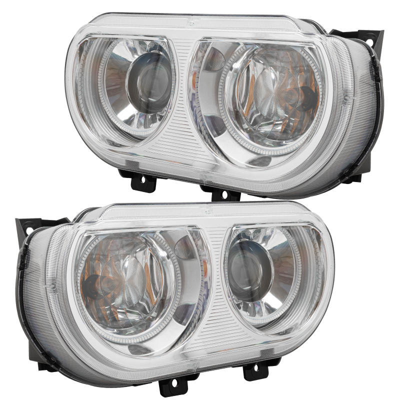 Dodge Challenger Headlight Assemblies - ORACLE Lighting - SMD, HID Style - White - `08-`14