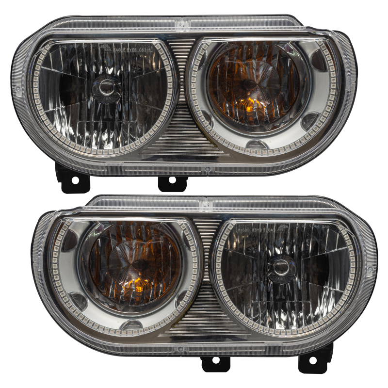 Dodge Challenger Headlight Assemblies - ORACLE Lighting - SMD Pre-Assembled - White - `08-`14