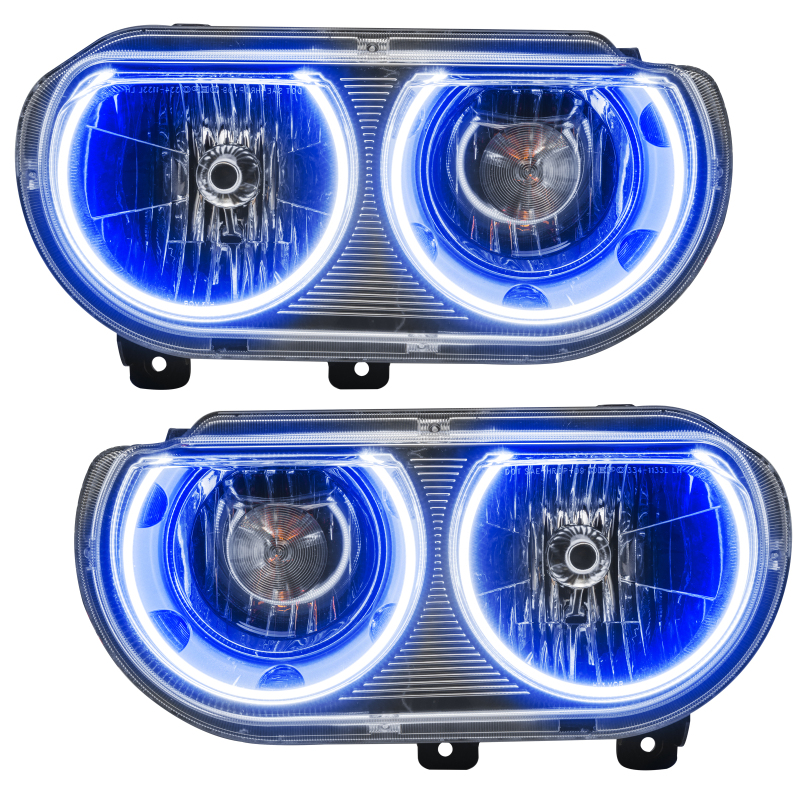 Dodge Challenger Headlight Assemblies - ORACLE Lighting - ColorSHIFT w/ BC1 Controller - `08-`14