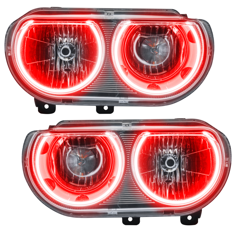 Dodge Challenger Headlight Assemblies - ORACLE Lighting - ColorSHIFT w/ BC1 Controller - `08-`14