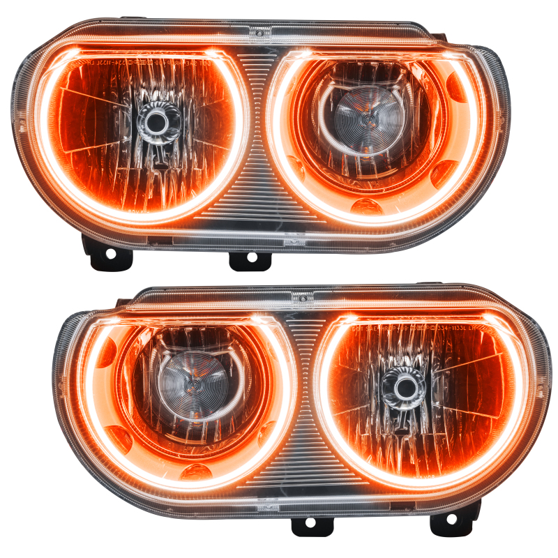 Dodge Challenger Headlight Assemblies - ORACLE Lighting - ColorSHIFT w/ BC1 Controller - `08-`14