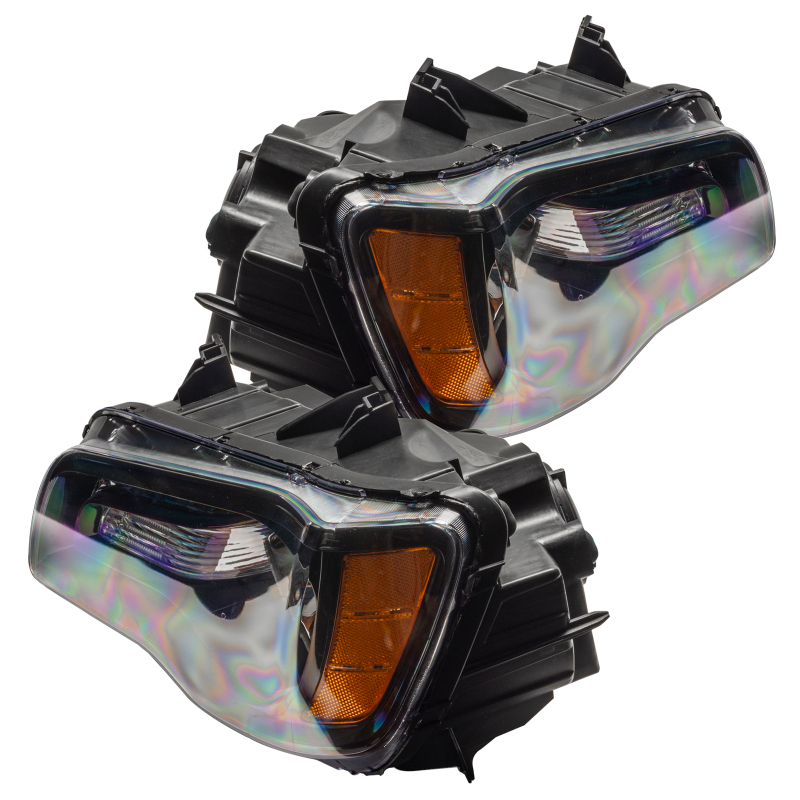 Chrysler 300C Headlight Assembly - ORACLE Lighting - ColorSHIFT 2.0 DRL, Non-HID, SMD - Black - `11-`14