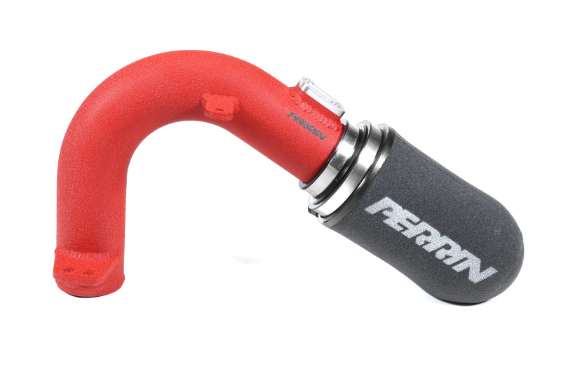 Subaru WRX Performance Air Intake - Perrin Performance - Cold-Air w/Heatshield - Red - `15-`21