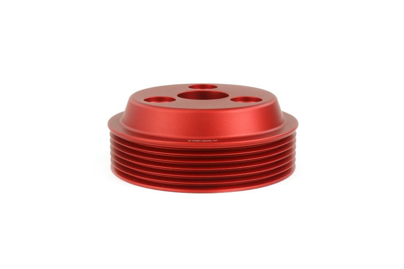 Subaru WRX Water Pump Pulley - Perrin Performance - Lightweight - Red - `15-`21