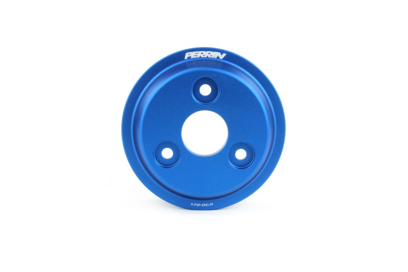 Subaru WRX Water Pump Pulley - Perrin Performance - Lightweight - Blue - `22-`25
