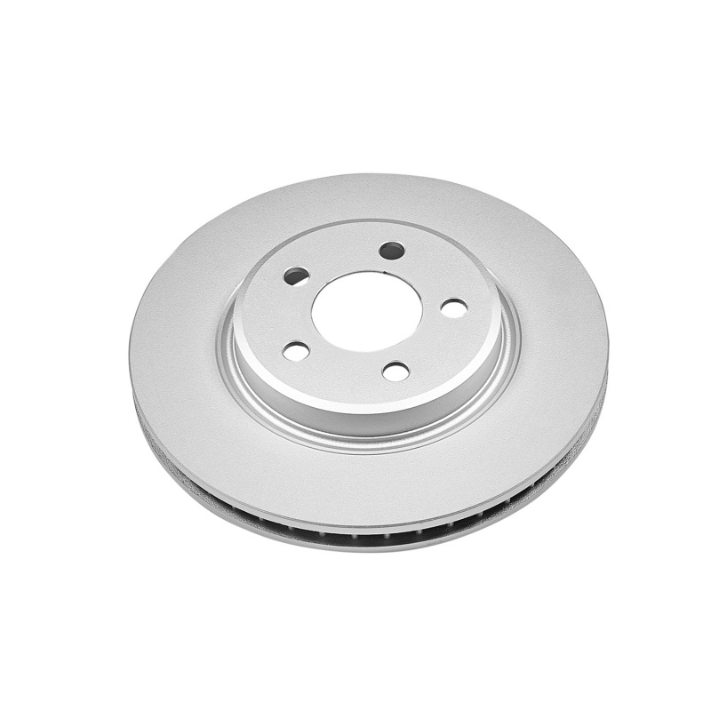 Dodge Charger Brake Rotor (1) - Front - PowerStop - Evolution Geomet Coated - Silver - `06-`20