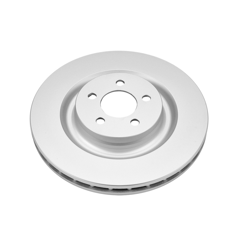 Dodge Charger Brake Rotor (1) - Front - PowerStop - Evolution Geomet Coated - Silver - `06-`10