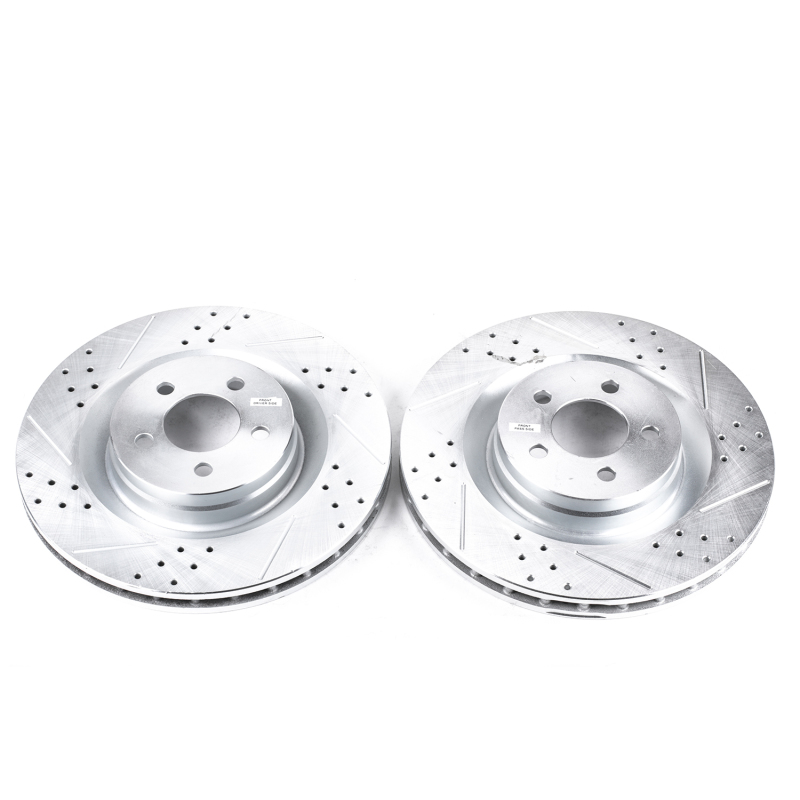 Dodge Charger Brake Rotors (2) - Front - PowerStop - Evolution Drilled & Slotted - `06-`10