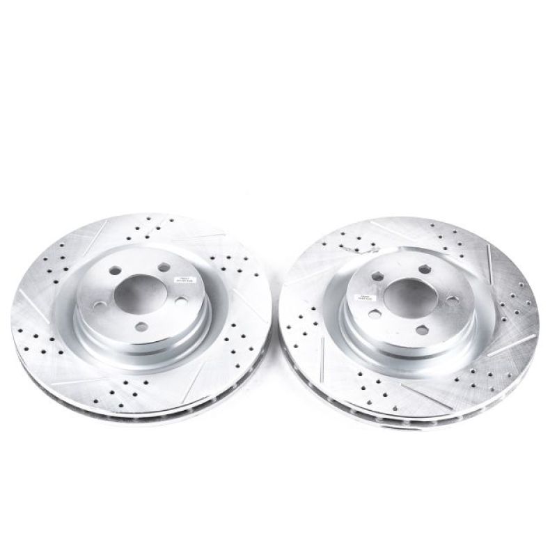 Dodge Charger Brake Rotors (2) - Front - PowerStop - Evolution Drilled & Slotted - `06-`10