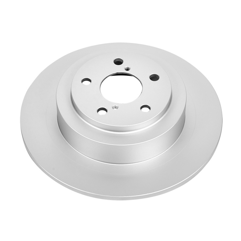 Subaru Legacy Brake Rotor (1) - Rear - PowerStop - Evolution Geomet Coated - Silver - `00-`04