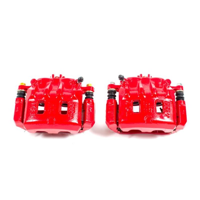 Subaru Legacy Brake Caliper (2) - Front - PowerStop - Red Powder Coated - Red - 2001