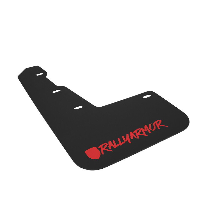Subaru WRX Mud Flap Kit - Rally Armor - UR Black with Red Altered Font Logo - Black - `15-`21
