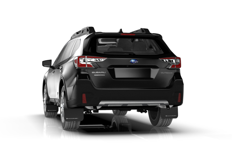 Subaru Outback Mud Flap Kit - Front + Rear - Rally Armor - UR Red Flap/White Logo - Red - `20-`25