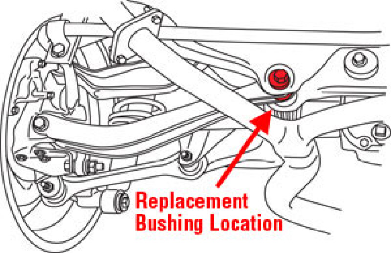 Subaru Outback Camber/Toe Bolt Adjuster - Rear - SPC Performance - `00-`09