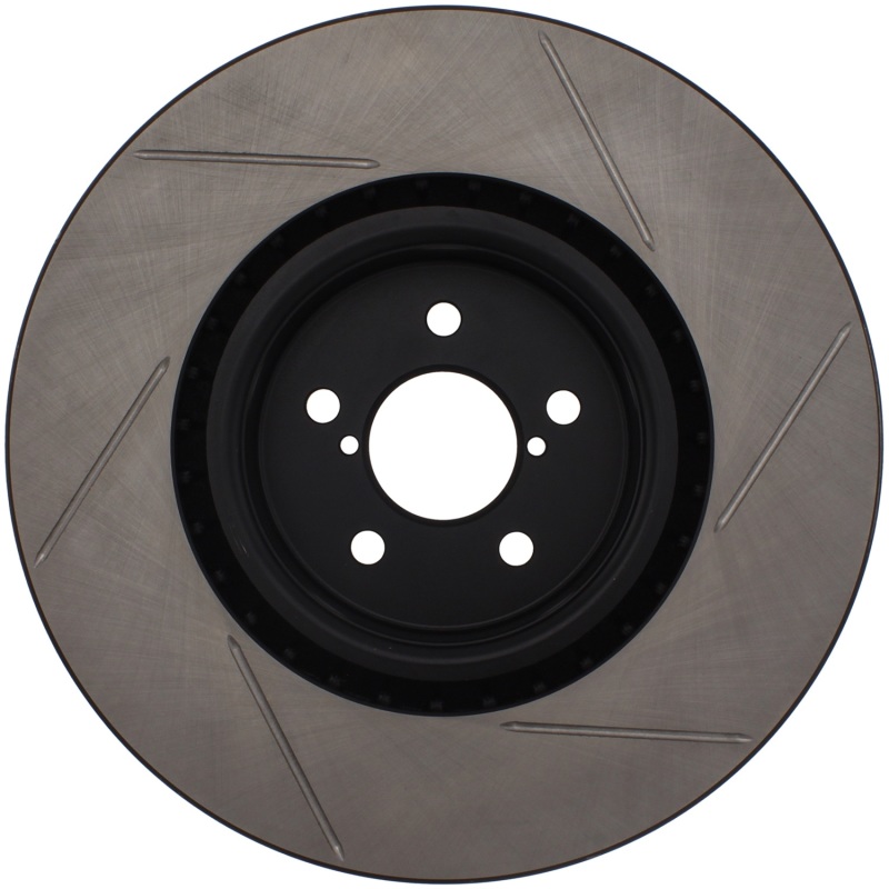 Subaru BRZ Brake Rotor (1) - Front Right - Stoptech - Slotted Sport - Black - `17-`18