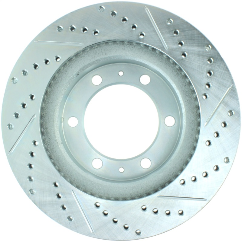 Toyota Tacoma Brake Rotor (1) - Front Right - Stoptech - Slotted & Drilled - `05-`19