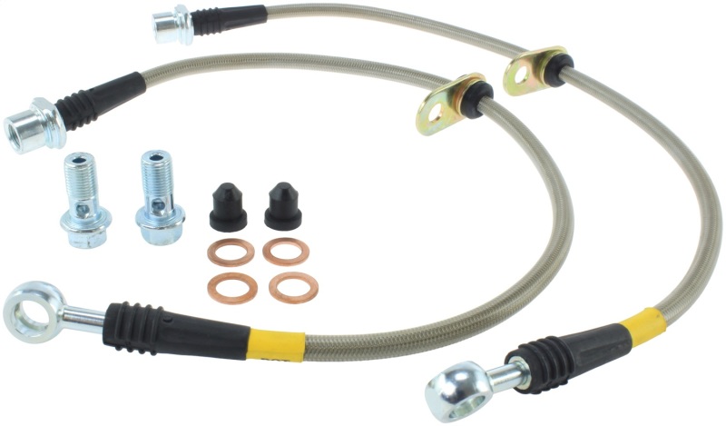 Toyota Tacoma Brake Line Kit - Front - Stoptech - Stainless Steel Braided - Stainless Steel - `05-`15
