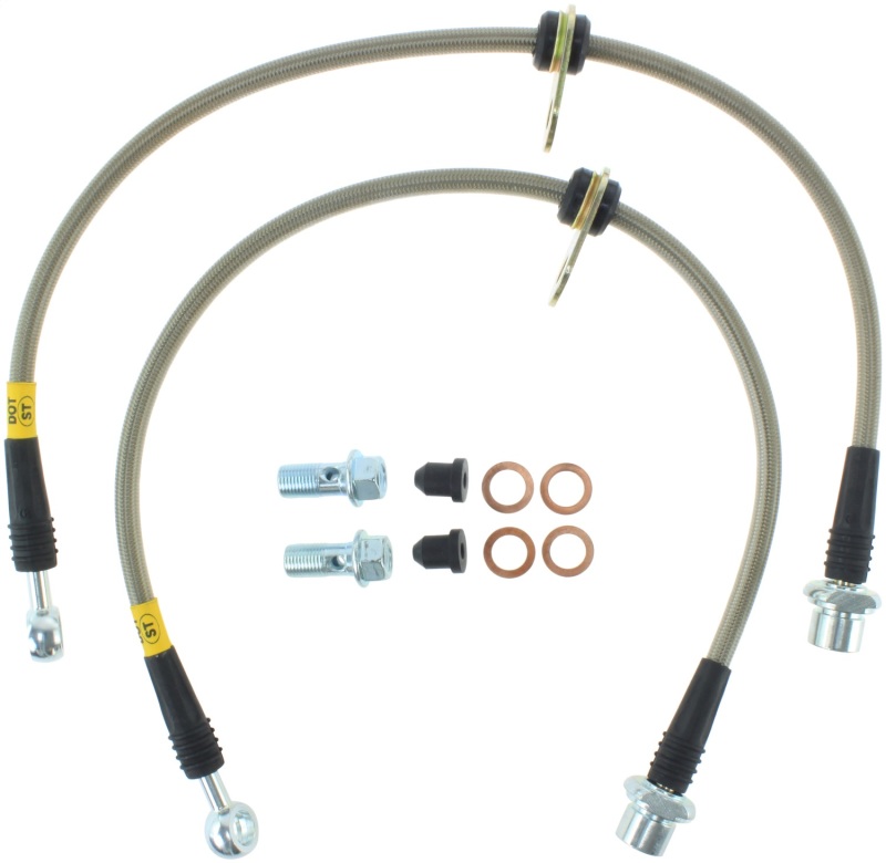 Toyota Tacoma Brake Line Kit - Front - Stoptech - Stainless Steel Braided - Stainless Steel - `05-`15