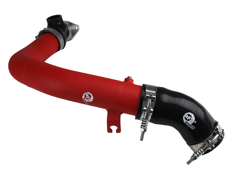 Subaru WRX Performance Air Intake - aFe - BladeRunner 2.5in Aluminium Hot Side Charge Pipe - Red - `15-`21