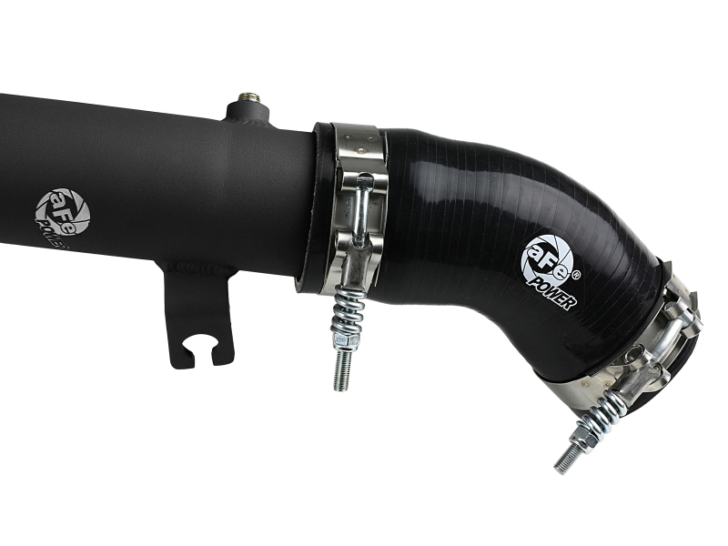 Subaru WRX Intercooler Tubes - aFe - BladeRunner 2.5in Aluminium Hot Side Charge Pipe - Black - `15-`20