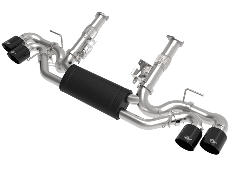 Chevrolet Corvette C8 Performance Exhaust - aFe - MACH Force-Xp Cat-Back - Black - `20-`25