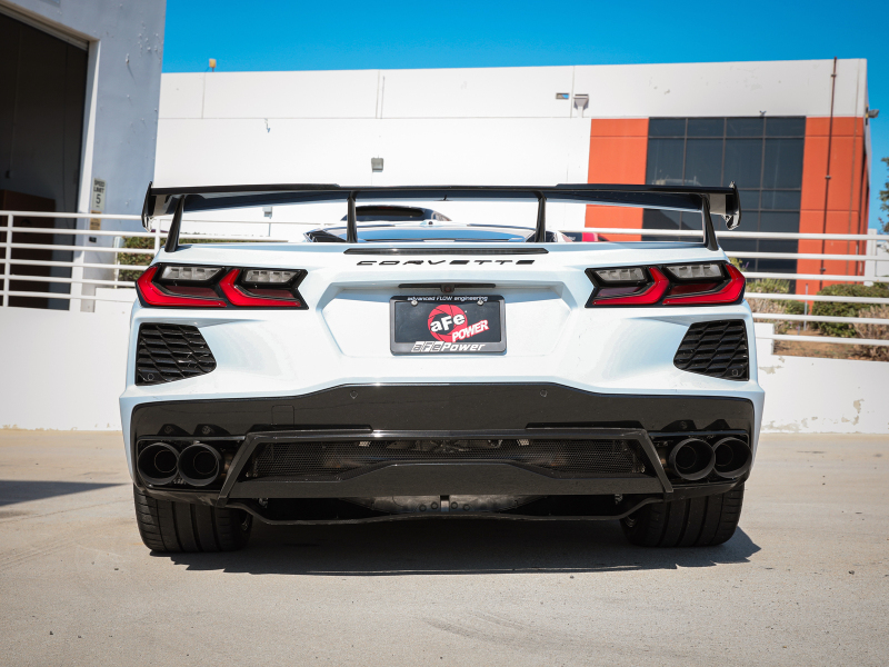 Chevrolet Corvette C8 Performance Exhaust - aFe - MACH Force-Xp Cat-Back - Black - `20-`25