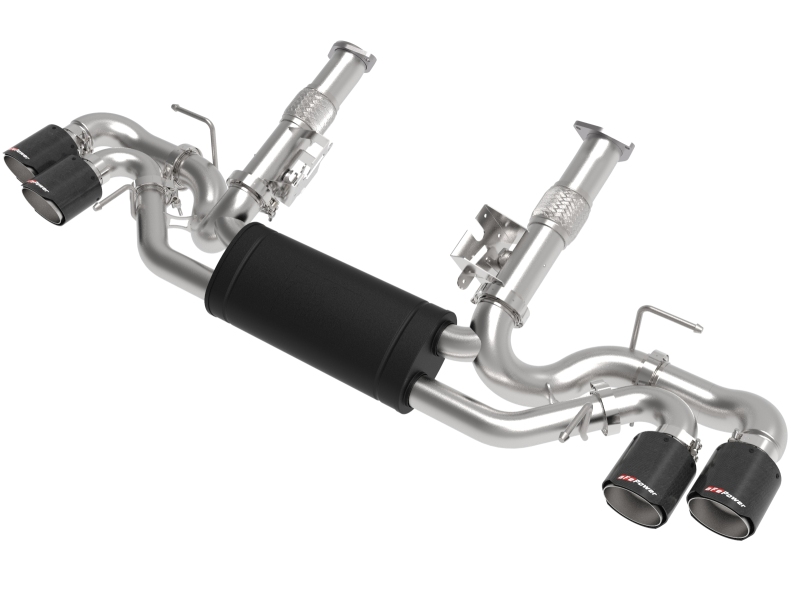 Chevrolet Corvette C8 Performance Exhaust - aFe - MACH Force-Xp Cat-Back with Carbon Tip - `20-`25