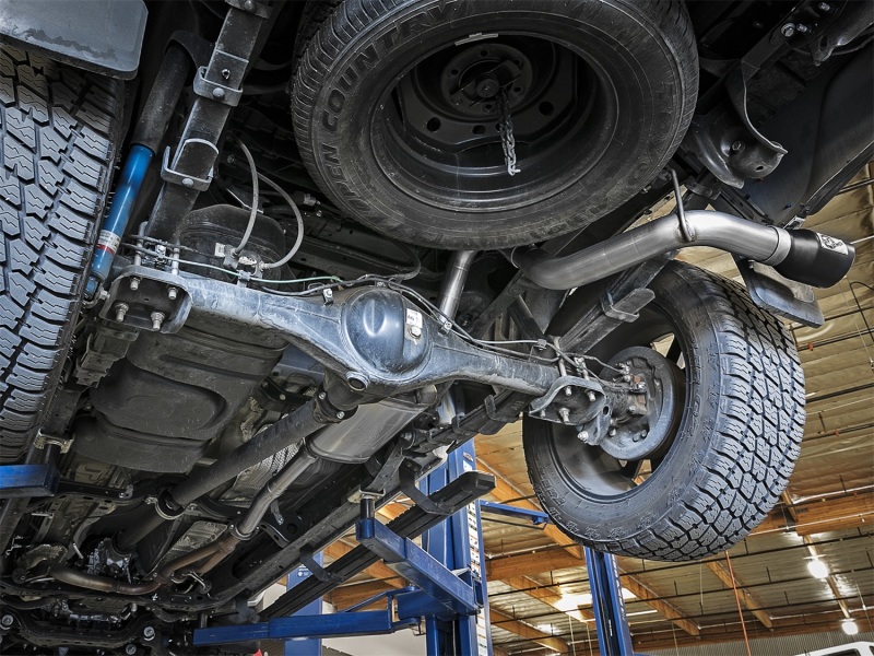 Toyota Tacoma Performance Exhaust - aFe - Mach Force-Xp 2-1/2in 304 SS Cat-Back w/ Black Tips - Black - `16-`23