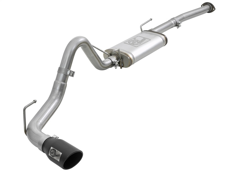 Toyota Tacoma Performance Exhaust - aFe - Mach Force-Xp 2-1/2in 304 SS Cat-Back w/ Black Tips - Black - `16-`23