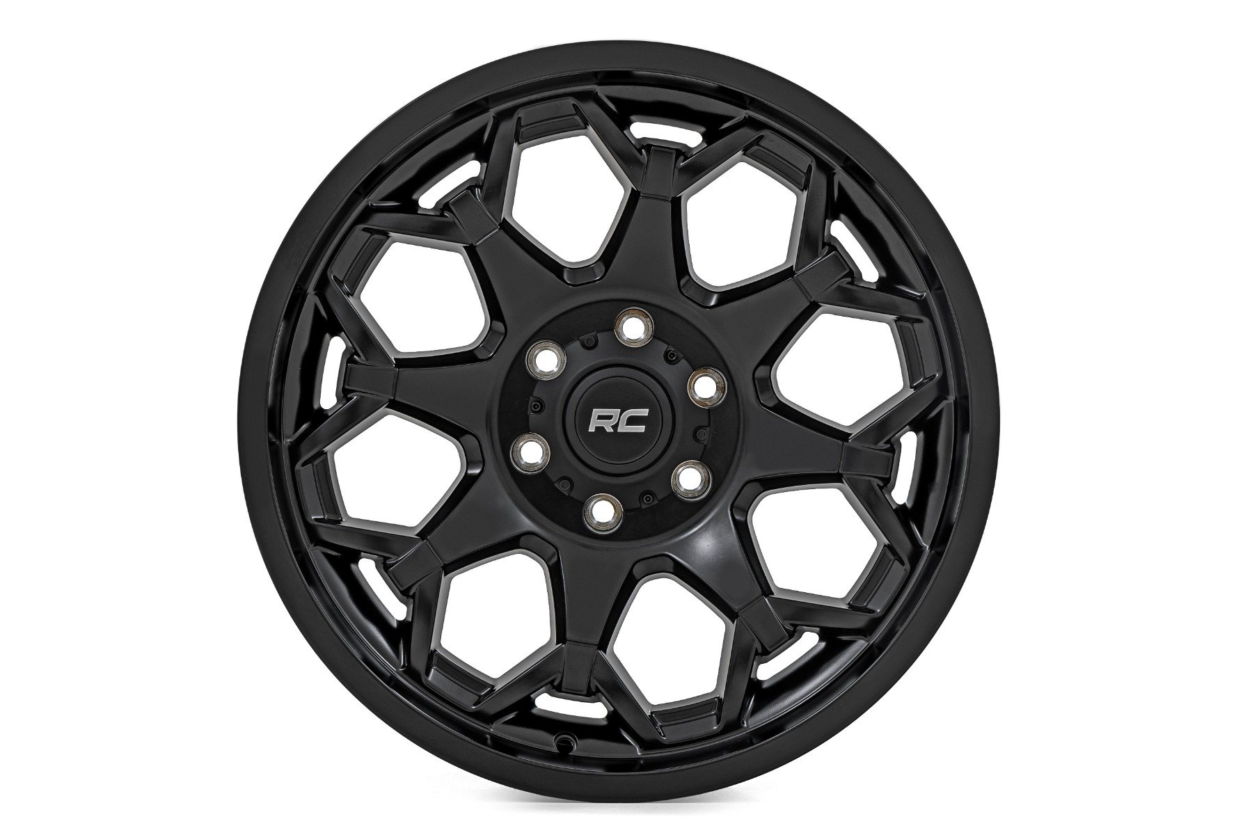 Custom Wheel 80 Series - One-Piece - Semi Gloss Black | 20x9 | 6x135 | -12mm - Rough Country 