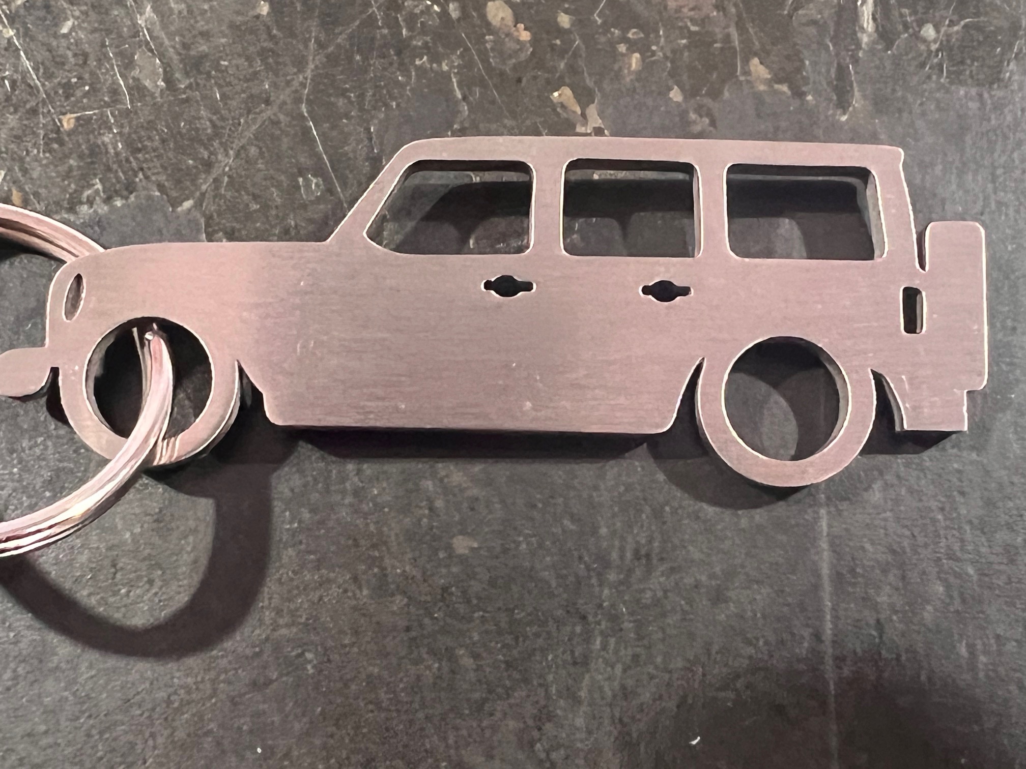 Jeep Wrangler Keychain - silhouette design