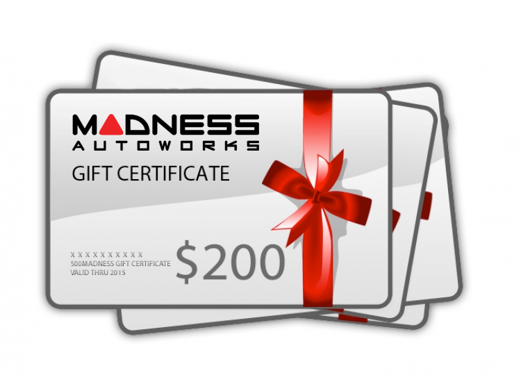 MADNESS Autoworks Gift Certificate