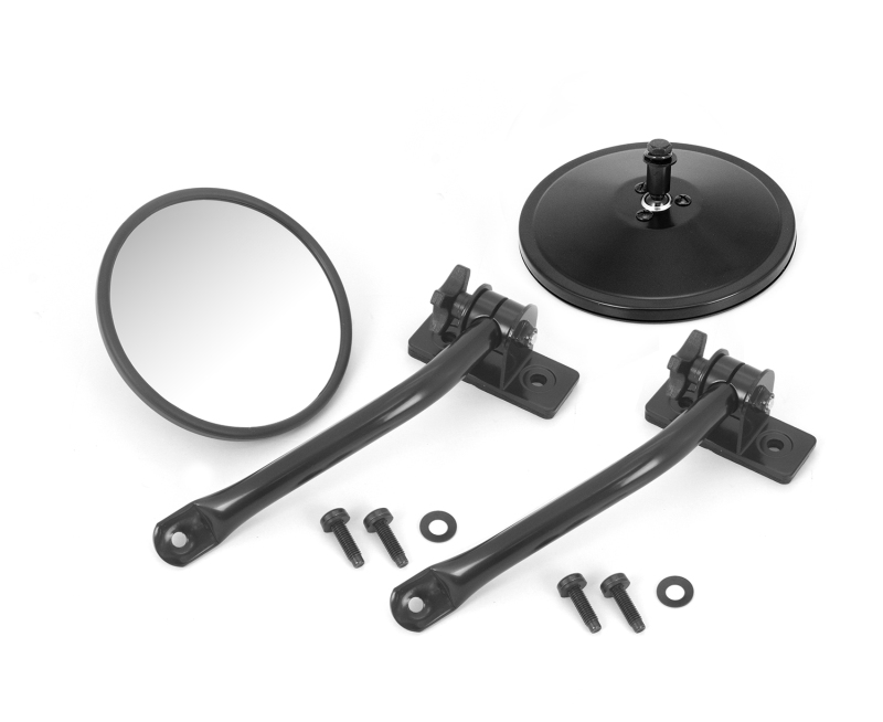 Jeep Wrangler JK Trail Mirror - Round - Quick Release - Single