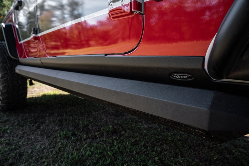 Jeep Gladiator Rocker Panels - Rugged Ridge - Body Armor - Matte Black - `20-`22