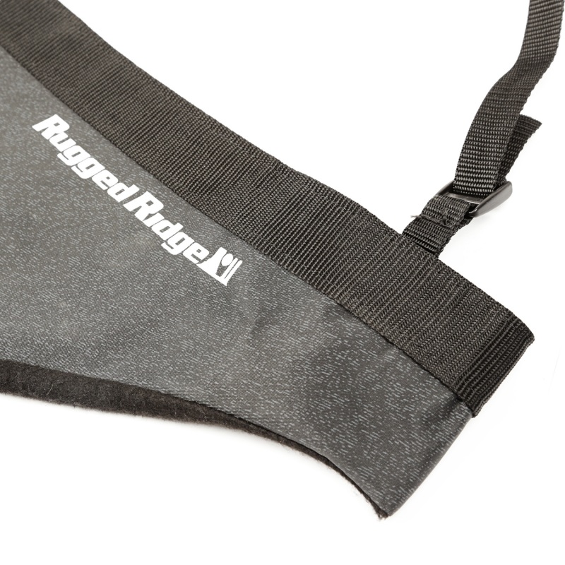 Jeep Wrangler JK Hood Bra - Rugged Ridge - Black - `07-`18