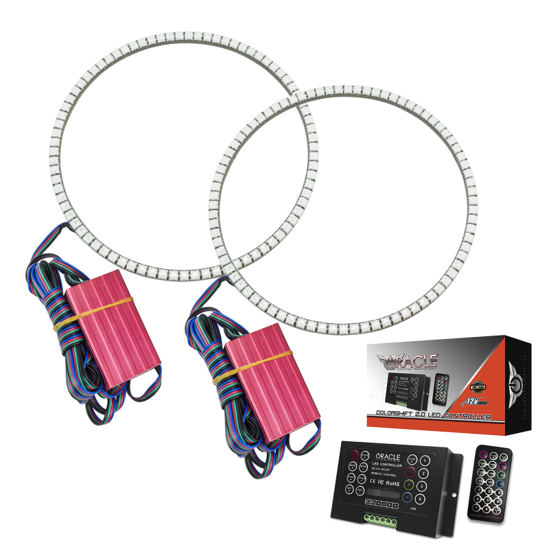 Jeep Gladiator Headlight Halo Kit - ORACLE Lighting - Surface Mount, LED, SMD, ColorSHIFT 2.0 - ColorSHIFT