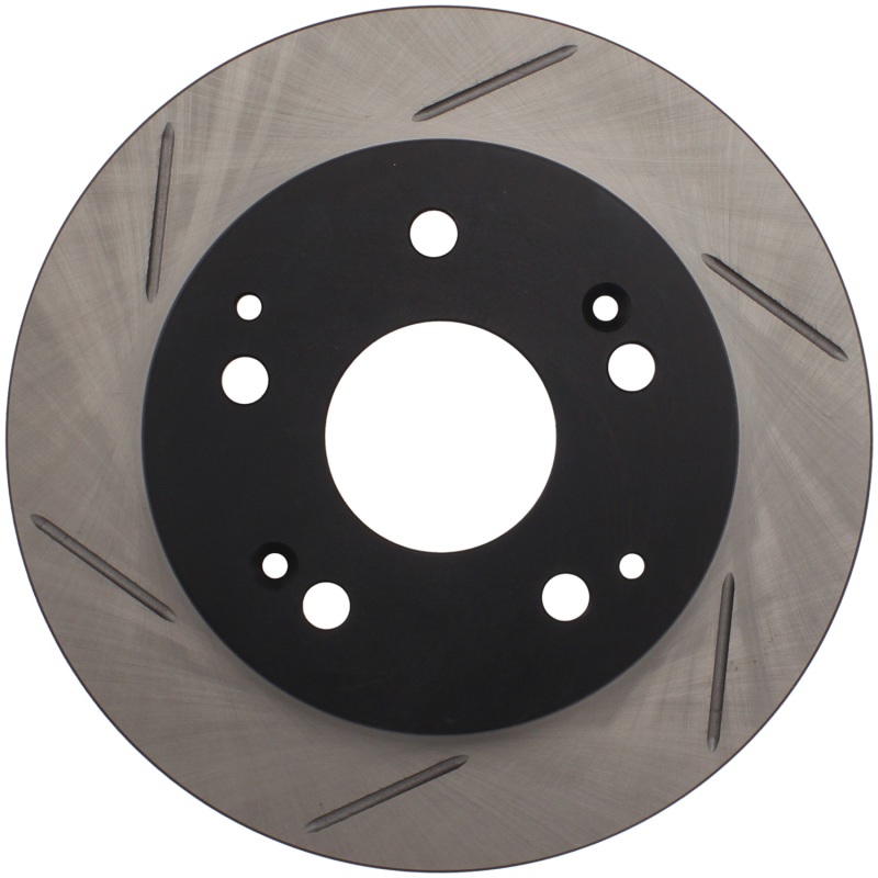 Honda Civic Brake Rotor (1) - Rear Right - Stoptech - Slotted Sport - Black - `04-`05