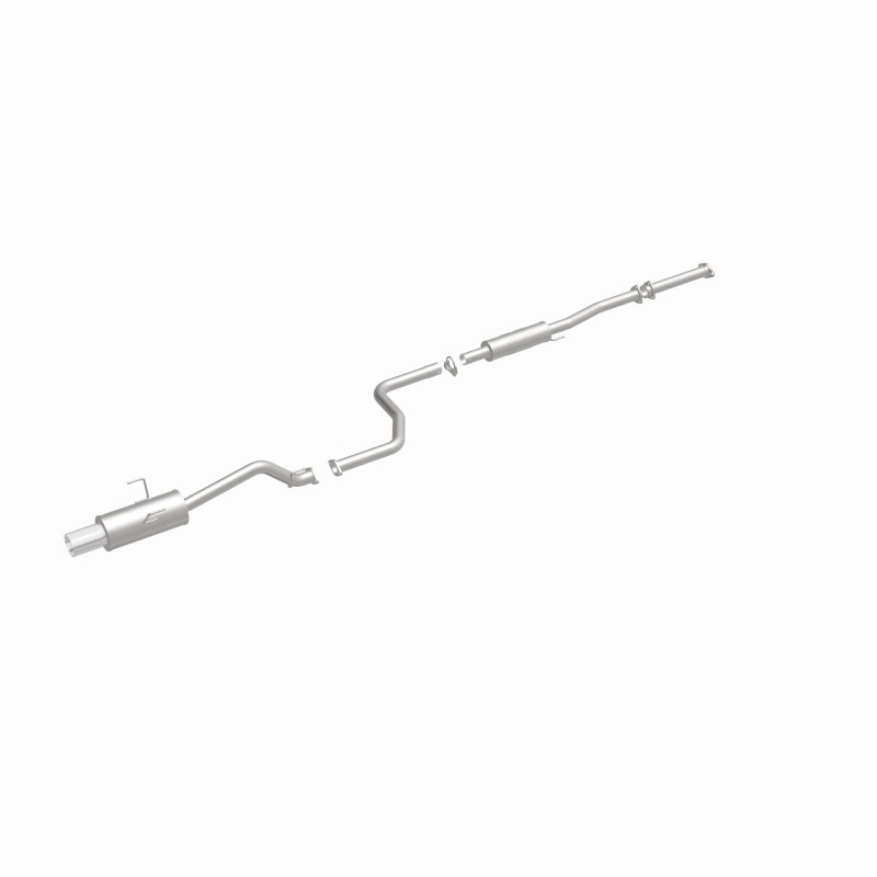 Honda Civic Performance Exhaust - Single Straight Passenger Side Rear - Magnaflow - Street Series Cat-Back - Polished - 1.6L - `92-`00