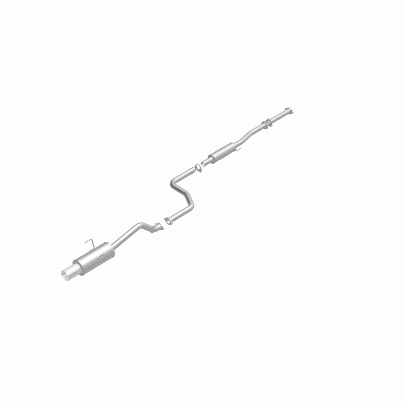 Honda Civic Performance Exhaust - Single Straight Passenger Side Rear - Magnaflow - Street Series Cat-Back - Polished - 1.6L - `92-`00