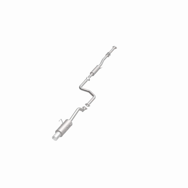 Honda Civic Performance Exhaust - Single Straight Passenger Side Rear - Magnaflow - Street Series Cat-Back - Polished - 1.6L - `92-`00
